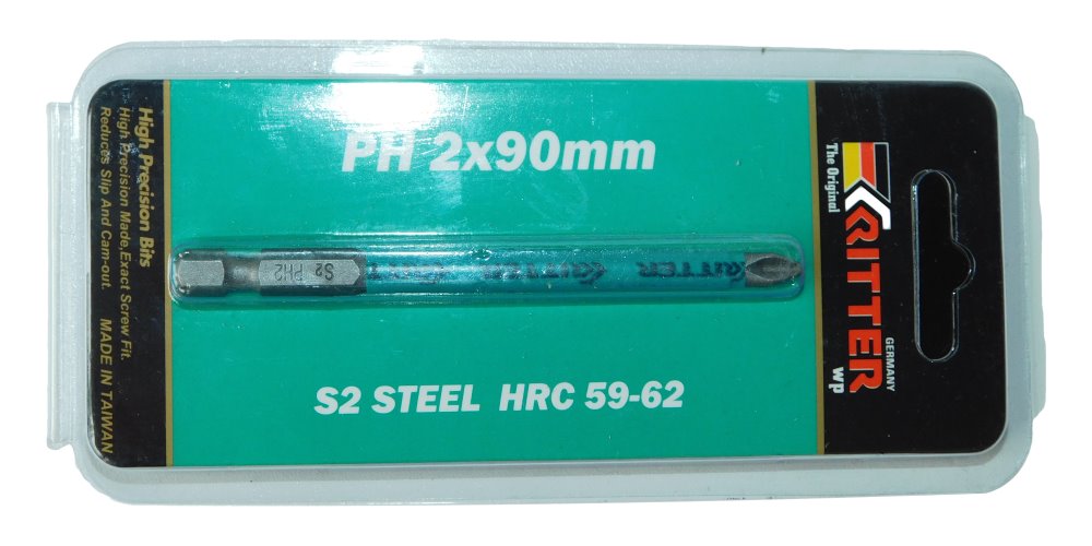 изображение Бита Ritter WP PH 2x90 мм магнитные (сталь S2) (1 шт. в блистерной упаковке)