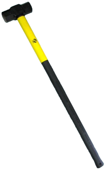 изображение Кувалда 5,0 кг с фиберглассовой ручкой L=990мм кованная шестигранная (HL0040)