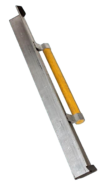 изображение Полутерок алюминиевый 800х60 мм для наружного угла с деревянной ручкой