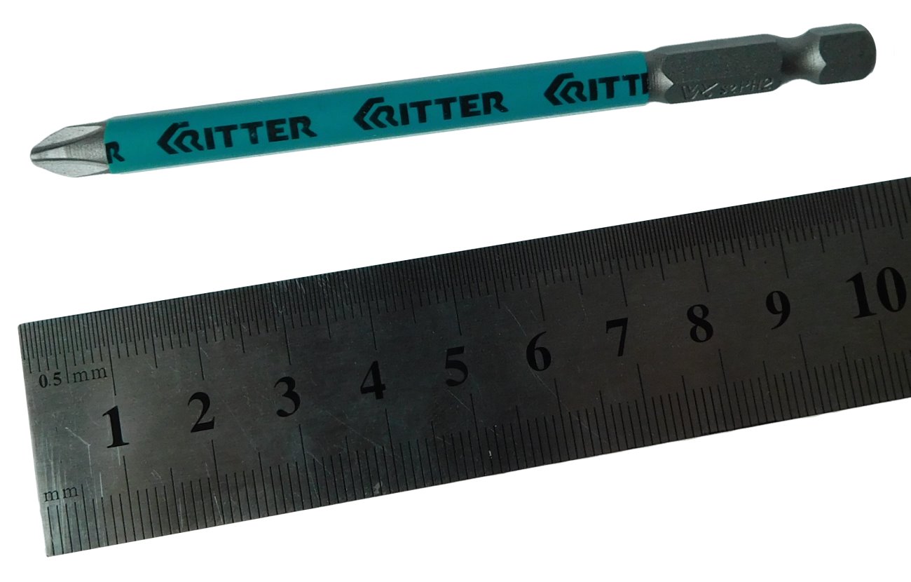 изображение Бита Ritter WP PH 2x100 мм магнитные (сталь S2) (1 шт. в блистерной упаковке)