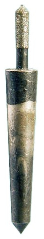 изображение Головка алмазная цилиндрическая d2,8мм к/х АС4 80/63 конический хв.
