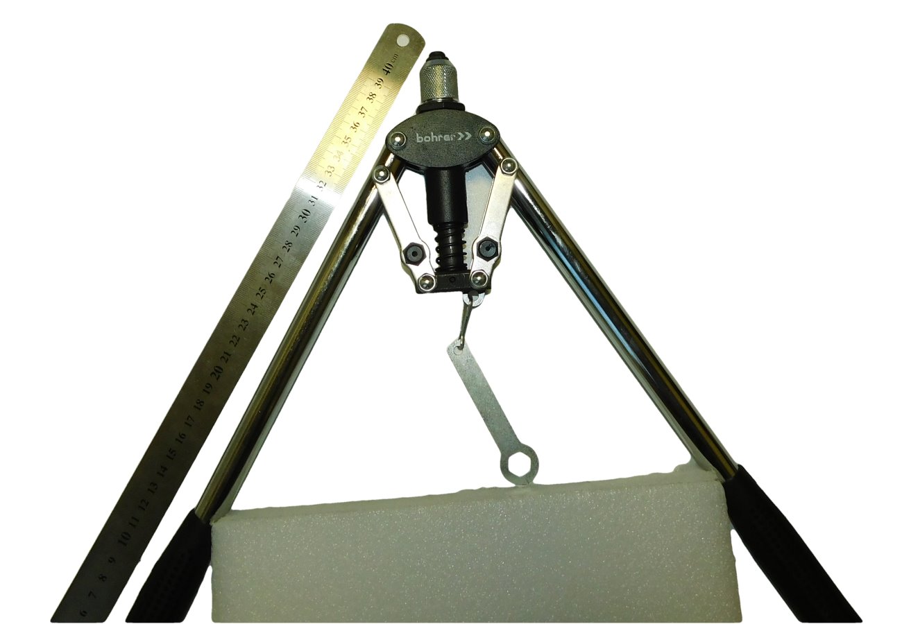 изображение Заклёпочник Bohrer 430 мм силовой с удлиненными обрезиненными рукоятками