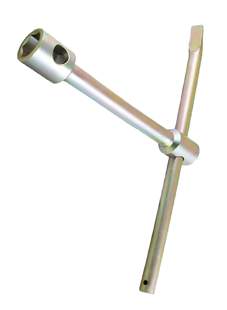 изображение Ключ Торцевой балонный 32х38мм прямой L-400мм с воротком, цинк CrV (LT014)