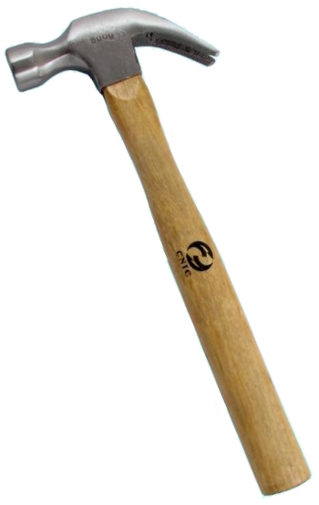 изображение Молоток-гвоздодер 500 г. с деревянной эргономической ручкой (HL0069)